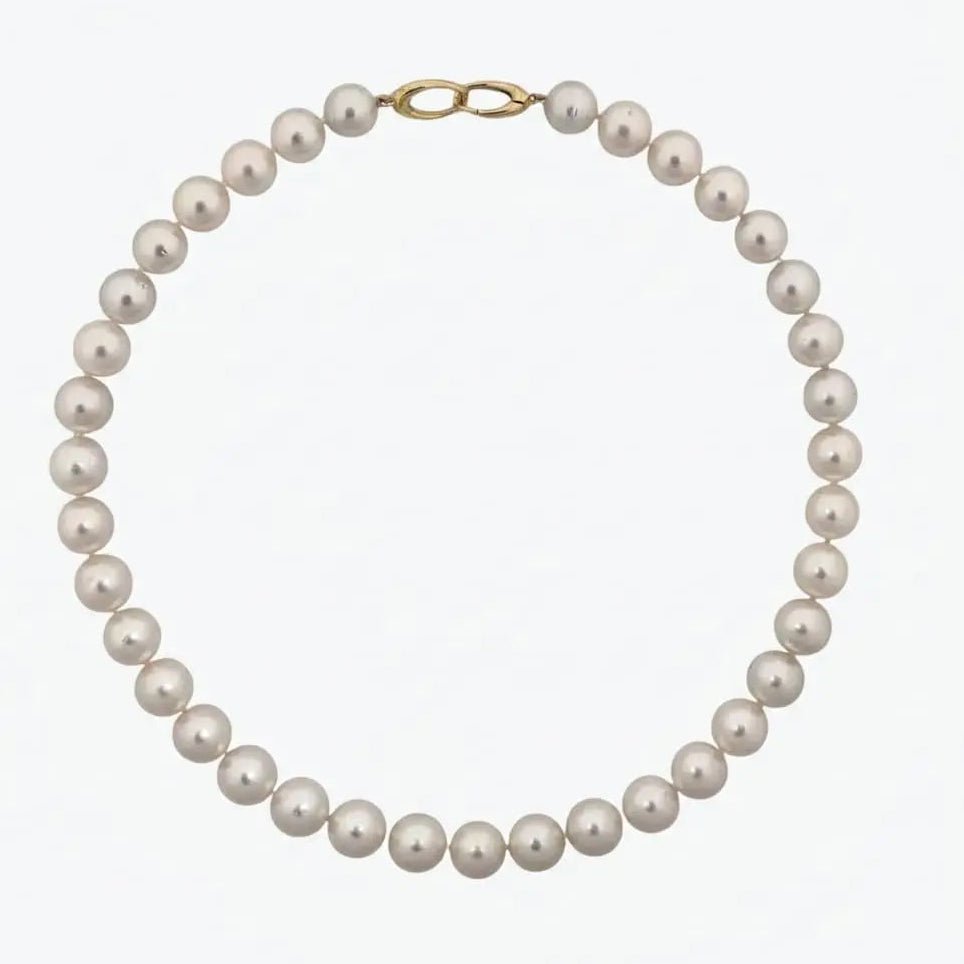 10 - 12mm White South Sea Pearl Necklace - Marina Korneev