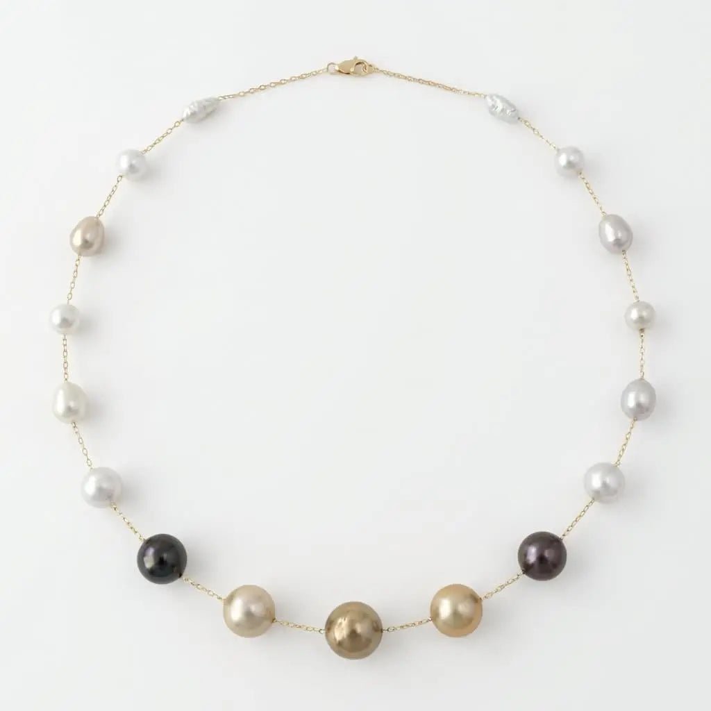 'History of Pearls' Pearl Station Necklace - Marina Korneev