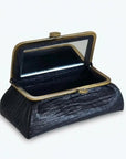 Black Genuine Deerskin Jewelry Travel Bag - Marina Korneev