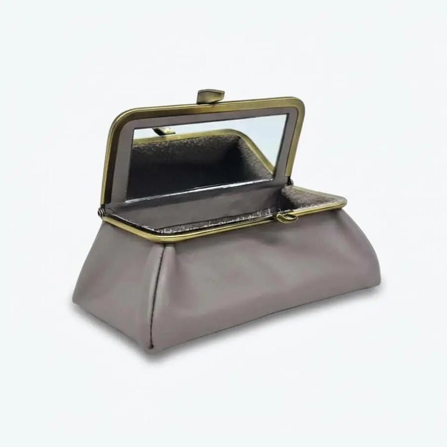 Elephant Gray Handmade Genuine Leather Travel Bag - Marina Korneev