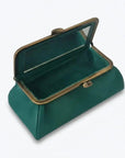 Teal Handmade Genuine Leather Travel Bag - Marina Korneev