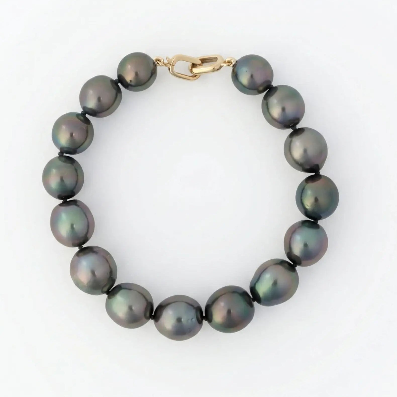 9 - 11mm Peacock Drops Tahitian Pearl Bracelet - Marina Korneev