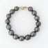 9 - 11mm Peacock Drops Tahitian Pearl Bracelet Elegant Bracelets by Marina Korneev