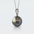 11 - 12mm Semi Round Tahitian Pearl Pendant Elegant Pendants by Marina Korneev