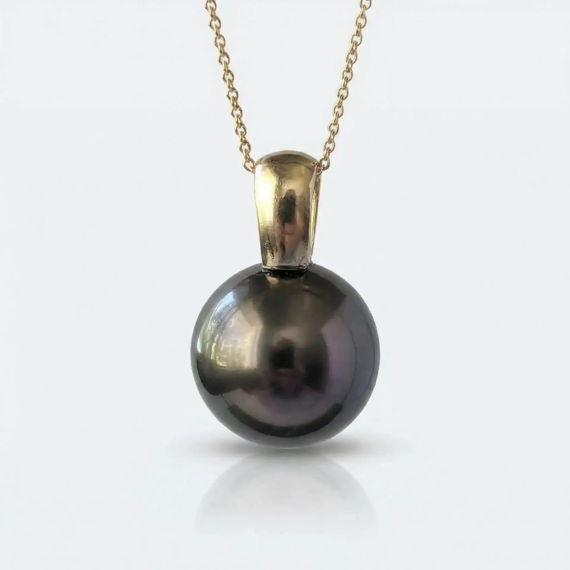 12 - 13mm Tahitian Pearl Pendant Elegant Pendants by Marina Korneev