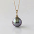 11 - 12mm Fat Drop Tahitian Pearl Pendant Elegant Pendants by Marina Korneev