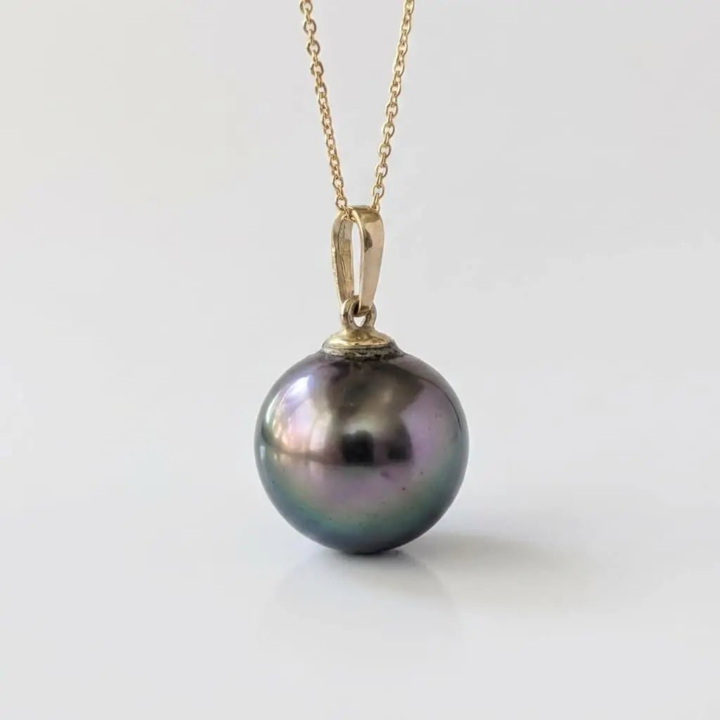 11 - 12mm Tahitian Pearl Pendant Elegant Pendants by Marina Korneev