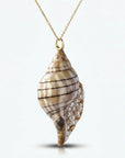 2.0 - 2.2mm Seed Freshwater Pearl and Shell Pendant Elegant Pendants by Marina Korneev