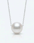 Japanese Akoya Pearl Solitaire Chain Necklace - Marina Korneev