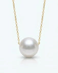 Japanese Akoya Pearl Solitaire Chain Necklace - Marina Korneev