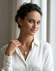 3.5 - 4.0mm Freshwater Pearl and Shell Pendant Elegant Pendants by Marina Korneev