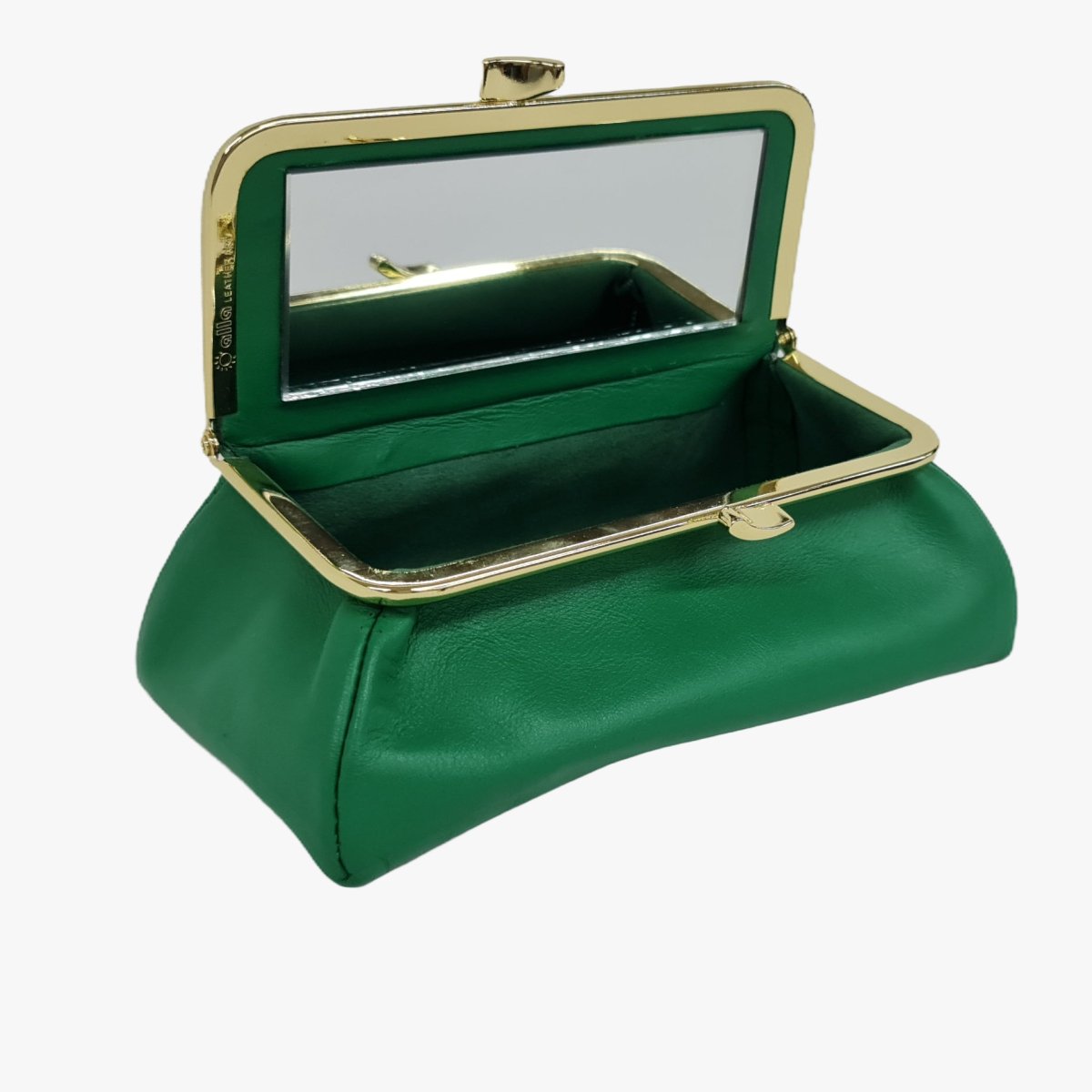 Grass Green Genuine Leather Travel Bag - Marina Korneev