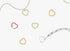 Heart-Shaped Carabiner Clasp Charm, detail view