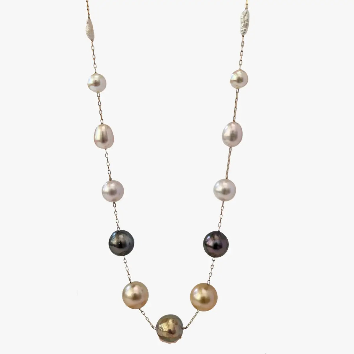 ’History of Pearls’ Pearl Station Necklace - Necklaces