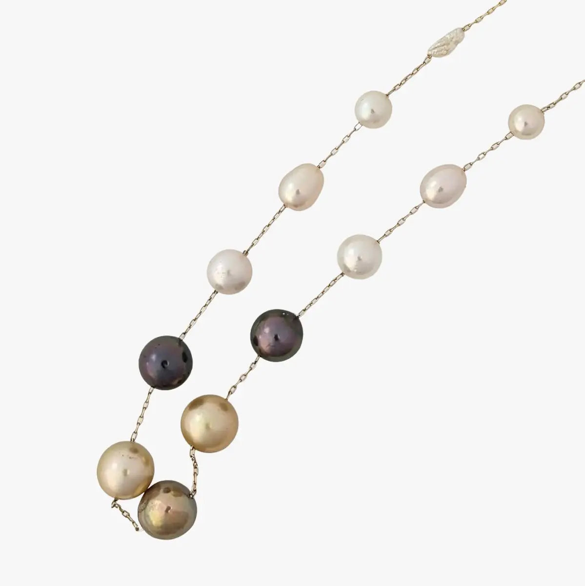 ’History of Pearls’ Pearl Station Necklace - Necklaces