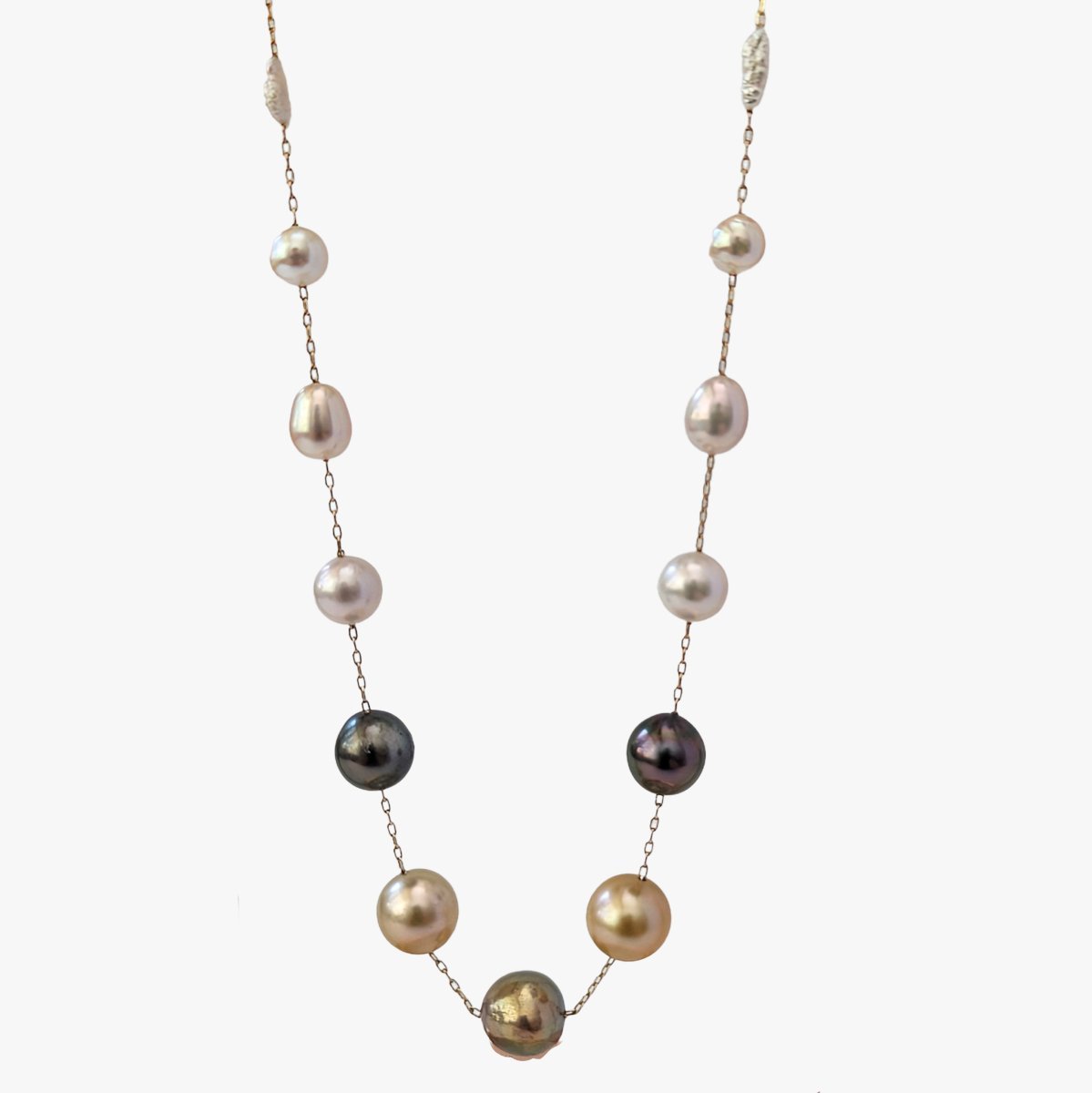 'History of Pearls' Pearl Station Necklace - Marina Korneev