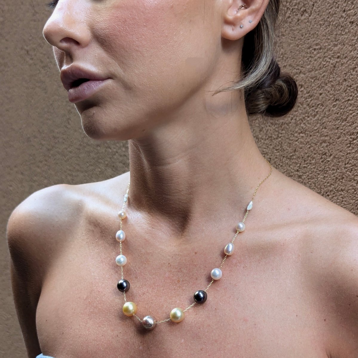 &#39;History of Pearls&#39; Pearl Station Necklace - Marina Korneev