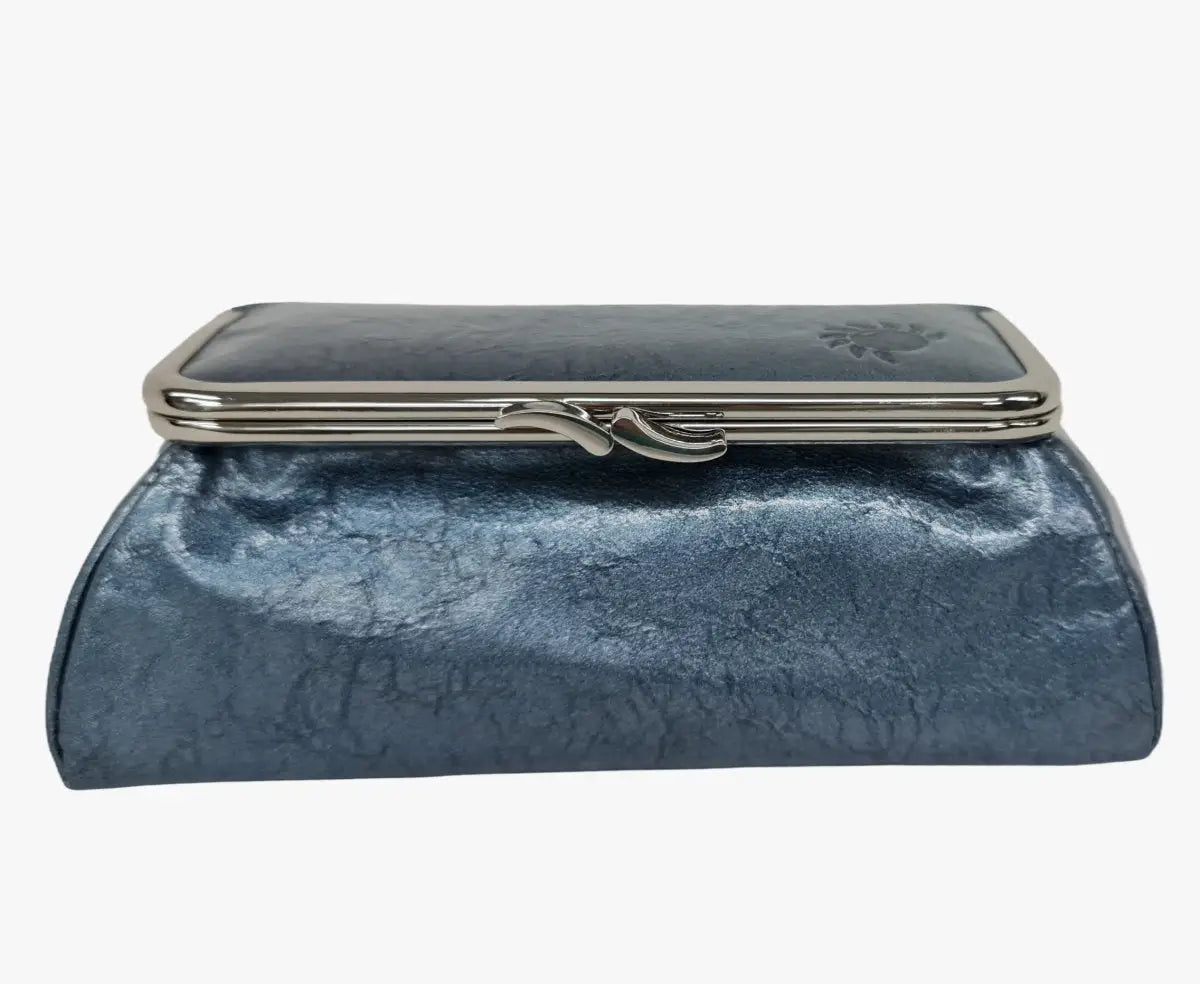 Icy Blue Genuine Leather Travel Bag - Marina Korneev