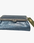 Icy Blue Genuine Leather Travel Bag - Marina Korneev