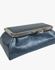 Icy Blue Genuine Leather Travel Bag - Marina Korneev