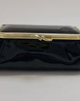 Laquered Black Smooth Genuine Leather Travel Bag (Copy) - Cosmetic Bag