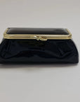 Laquered Black Smooth Genuine Leather Travel Bag (Copy) - Cosmetic Bag