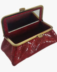 Laquered Red Snake Genuine Leather Travel Bag - Marina Korneev