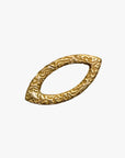 a gold ring with a design on it