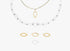 Marquise-Shaped Carabiner Clasp Charm, detail view