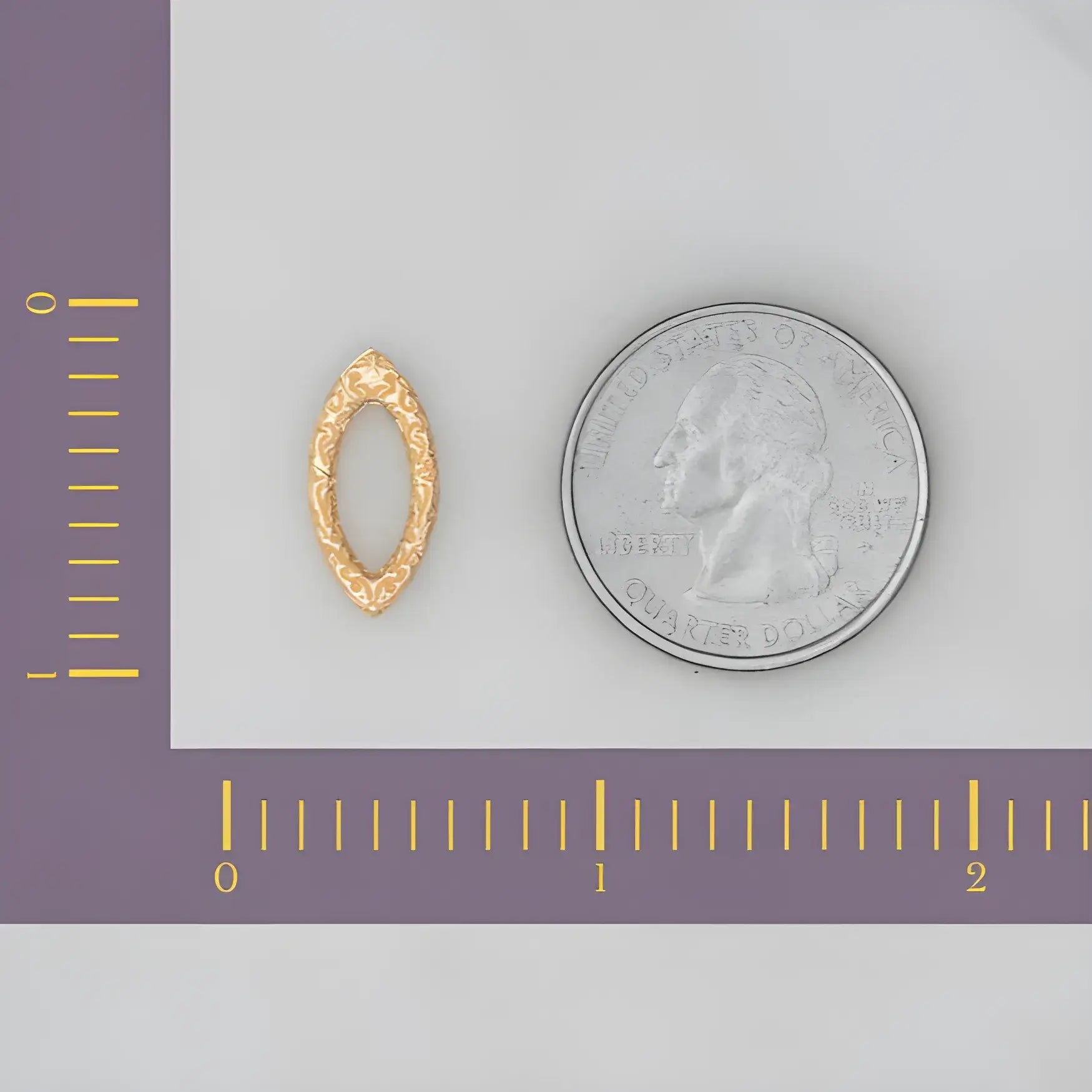 Marquise-Shaped Carabiner Clasp Charm - Marina Korneev