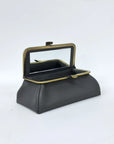 Mouse Gray Handmade Genuine Leather Travel Bag - Cosmetic Bag