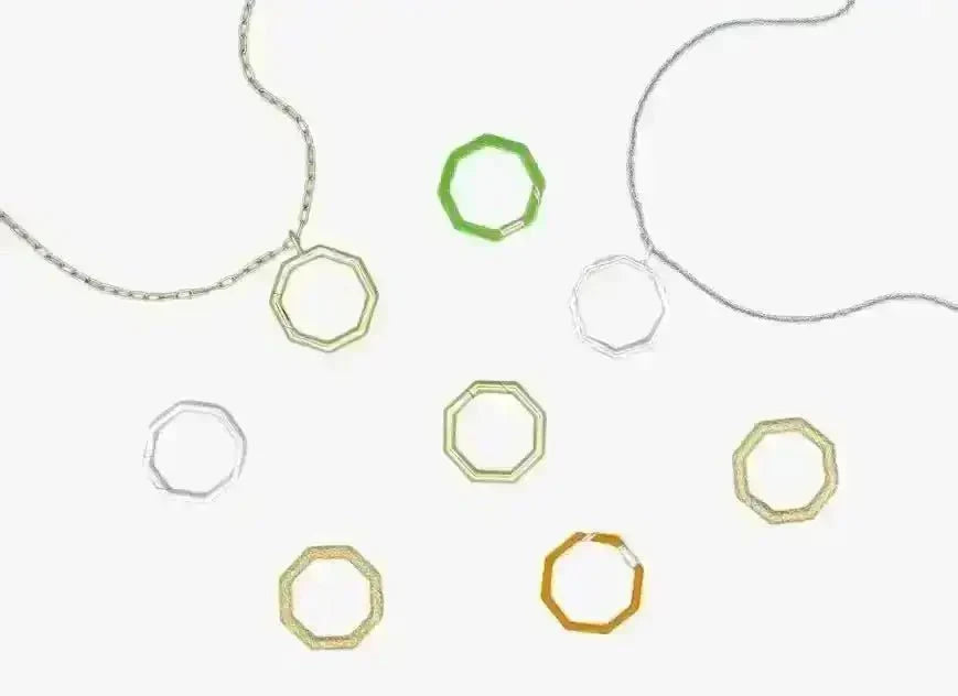 Octagon - Shaped Carabiner Clasp - Marina Korneev