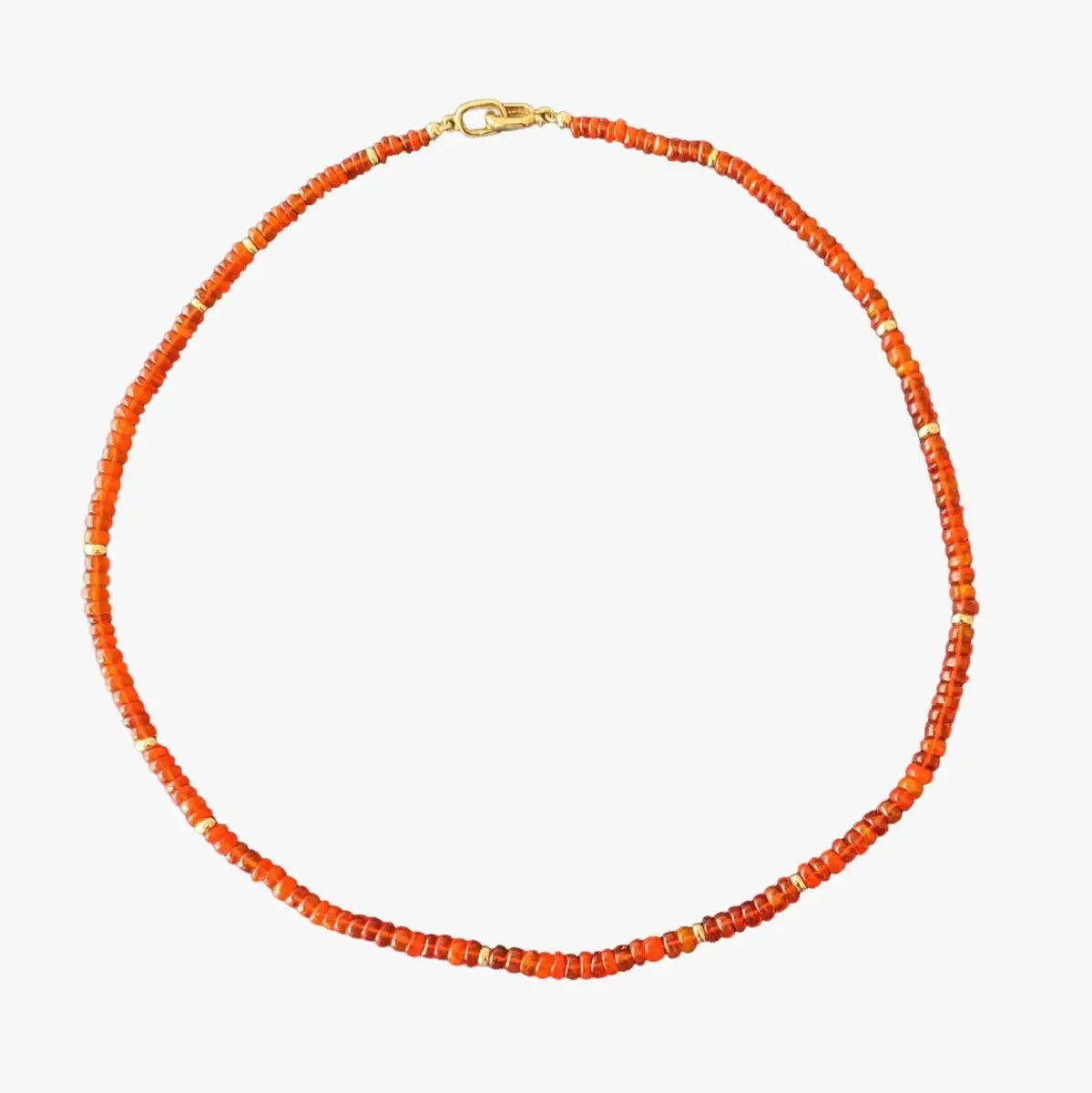 Orange Ethiopian Opal Necklace - Marina Korneev Fine Pearls