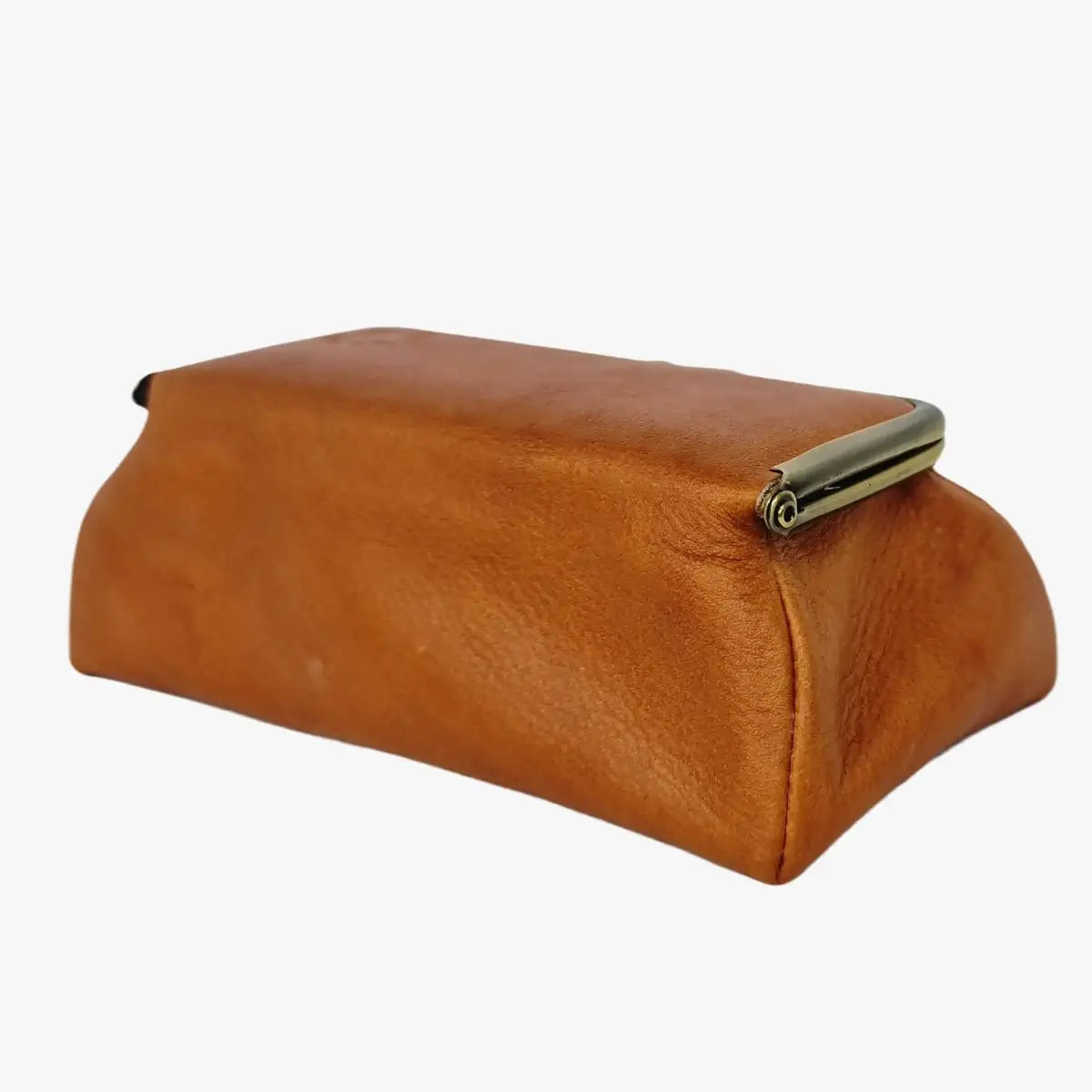 Orange Genuine Leather Travel Bag - Marina Korneev