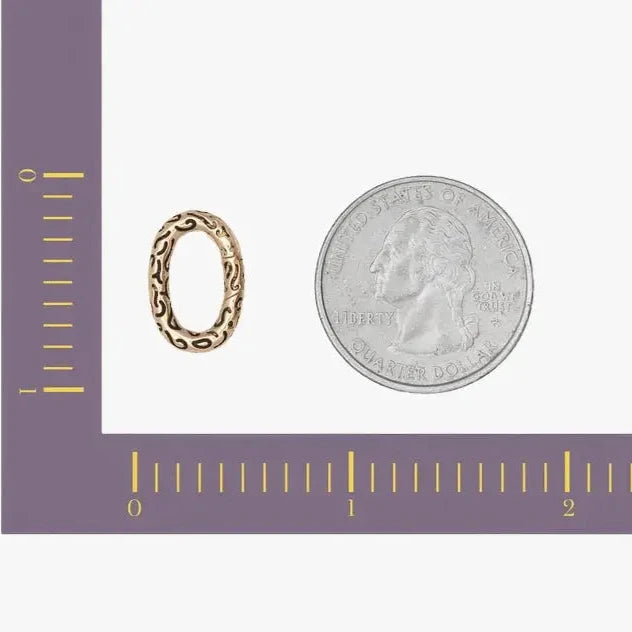 Oval-Shaped Carabiner Clasp Charm - Marina Korneev