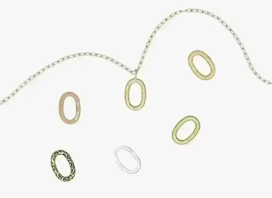 Oval - Shaped Carabiner Clasp - Marina Korneev