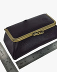 Dark Prune Genuine Leather Travel Bag - Marina Korneev