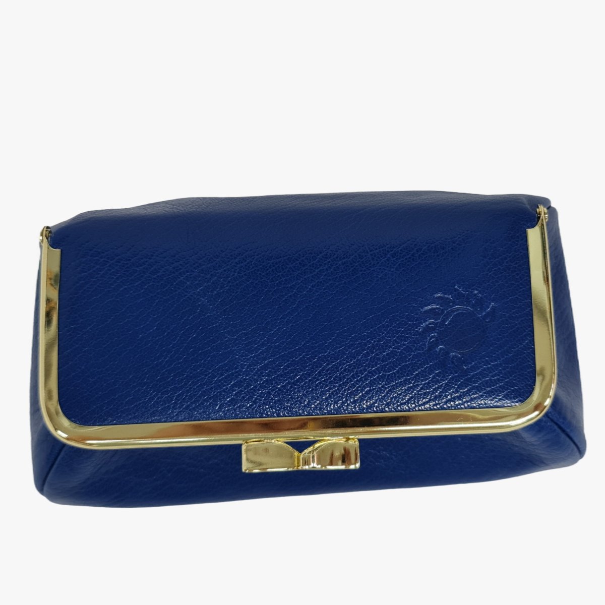Royal Blue Genuine Leather Travel Bag - Marina Korneev