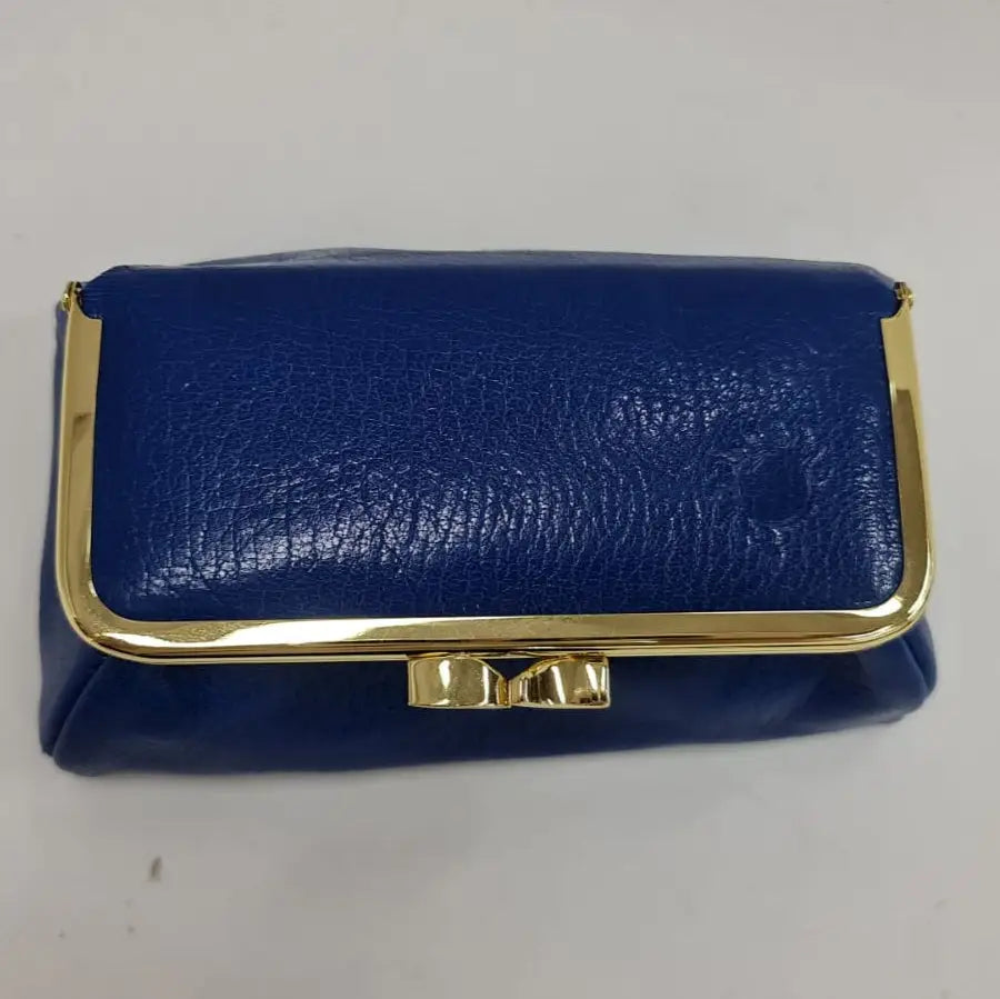 Royal Blue Handmade Genuine Leather Travel Bag - Cosmetic Bag