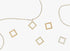Square-Shaped Carabiner Clasp Charm, detail view