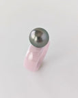 Tahitian Pearl and Ceramic Ring - Marina Korneev Fine Pearls