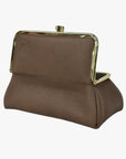 Taupe Genuine Leather Travel Bag - Marina Korneev