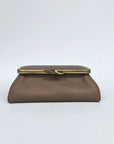 Taupe Handmade Genuine Leather Travel Bag - Cosmetic Bag