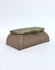 Taupe Handmade Genuine Leather Travel Bag - Cosmetic Bag