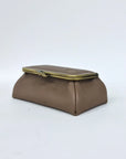 Taupe Handmade Genuine Leather Travel Bag - Cosmetic Bag