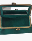 Teal Handmade Genuine Leather Travel Bag - Marina Korneev