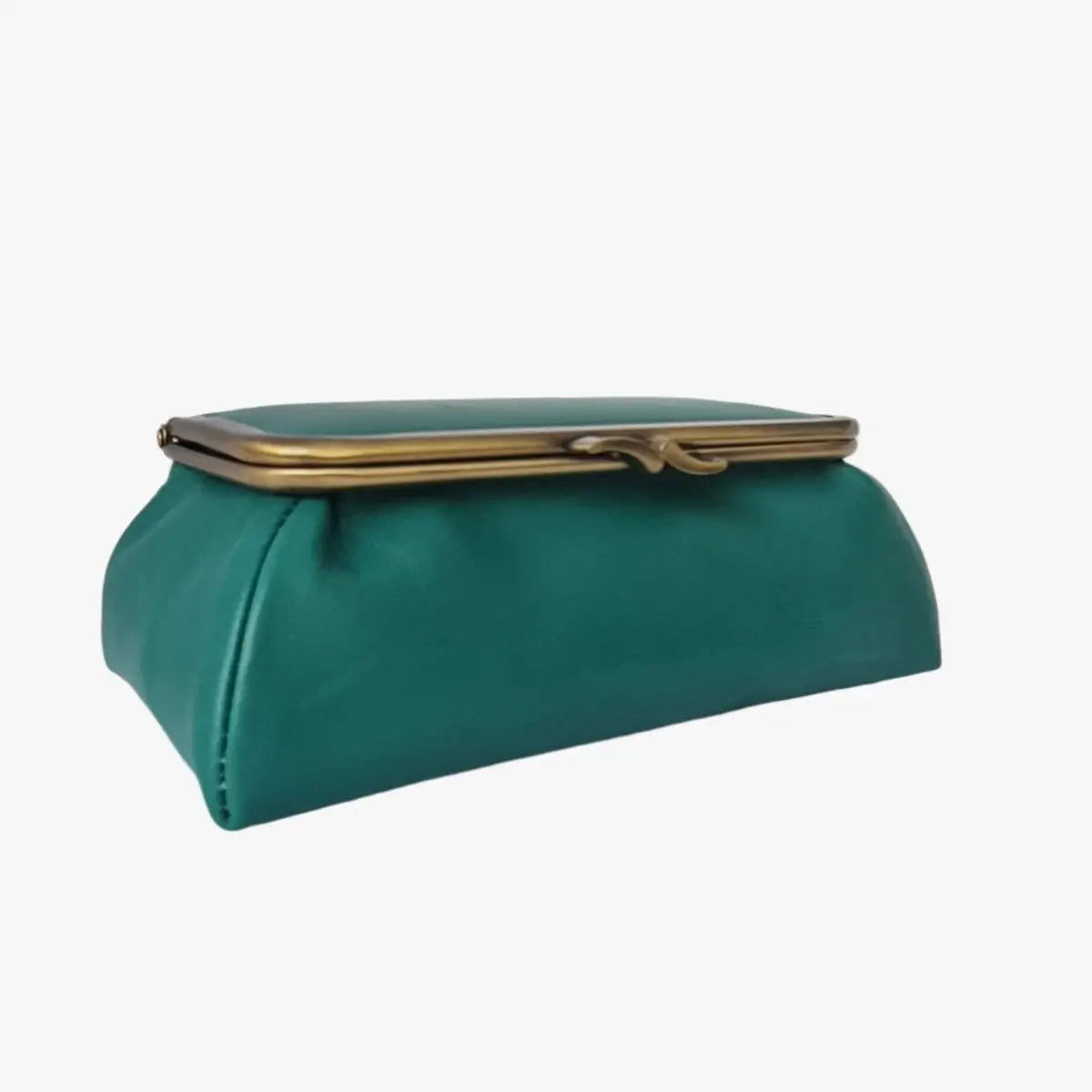 Teal Handmade Genuine Leather Travel Bag - Marina Korneev