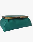 Teal Handmade Genuine Leather Travel Bag - Marina Korneev