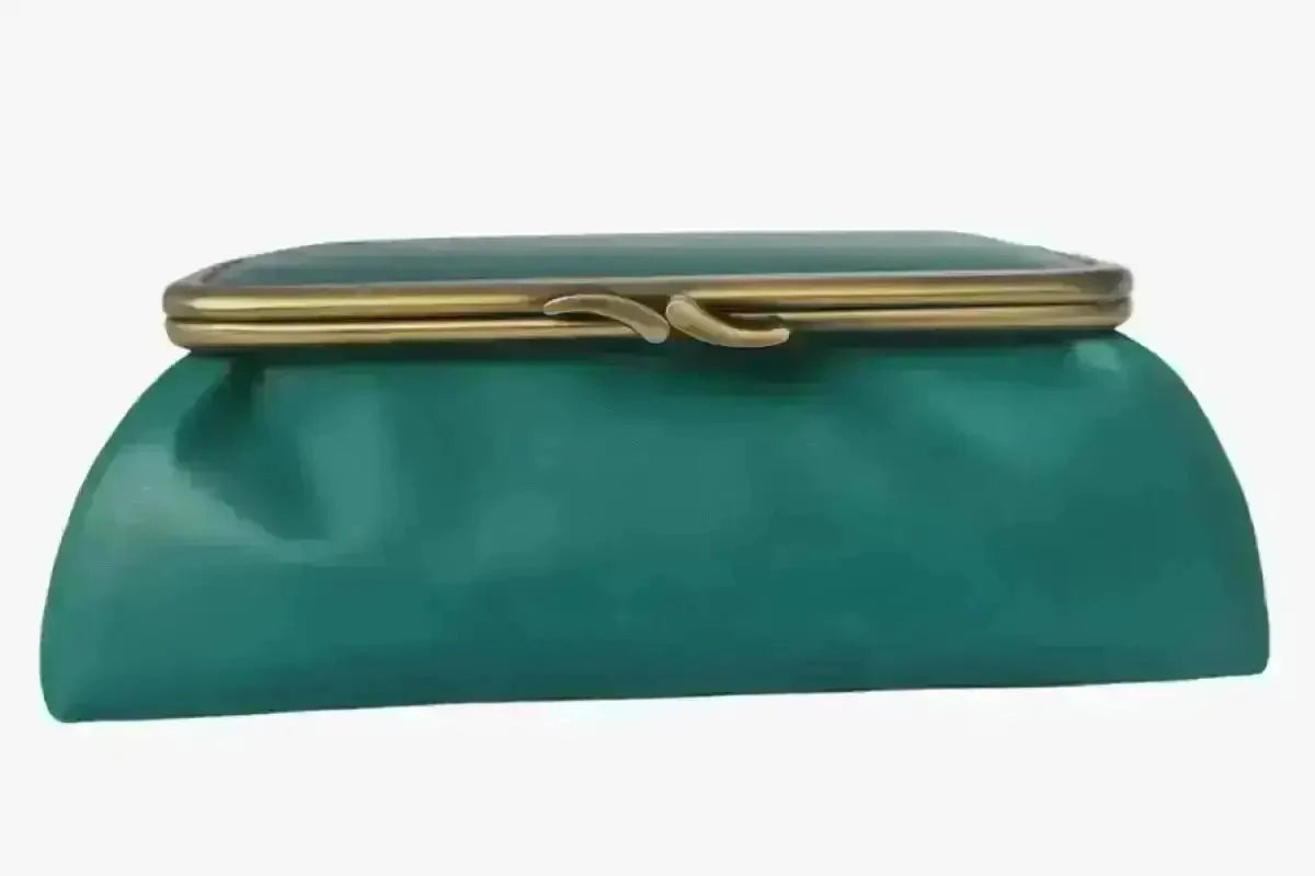 Teal Handmade Genuine Leather Travel Bag - Marina Korneev