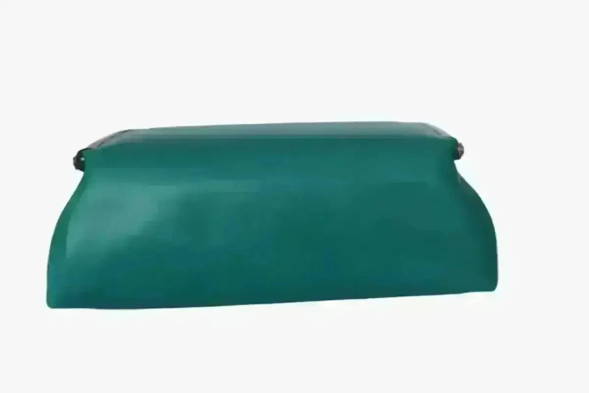 Teal Handmade Genuine Leather Travel Bag - Marina Korneev